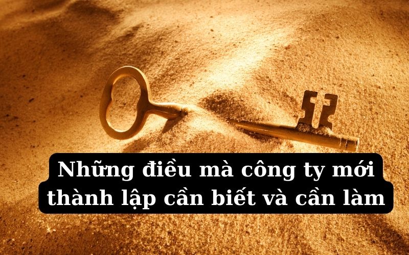 Những điều mà công ty mới thành lập cần biết và cần làm