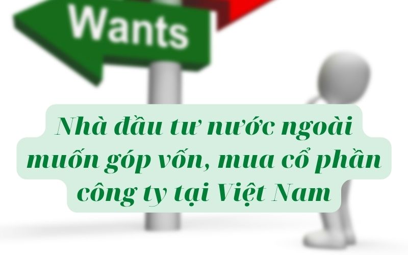 Nhà đầu tư nước ngoài muốn góp vốn, mua cổ phần công ty tại Việt Nam cần làm gì