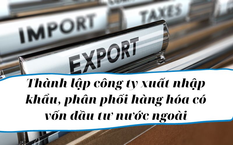 Thành lập công ty xuất nhập khẩu, phân phối hàng hóa có vốn đầu tư nước ngoài